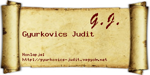 Gyurkovics Judit névjegykártya