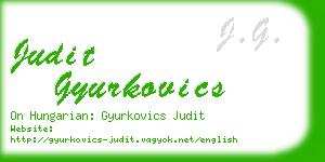 judit gyurkovics business card